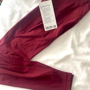 NWT LULULEMON SWIFT SPEED RUNNING TIGHT 💕RED MERLOT 8